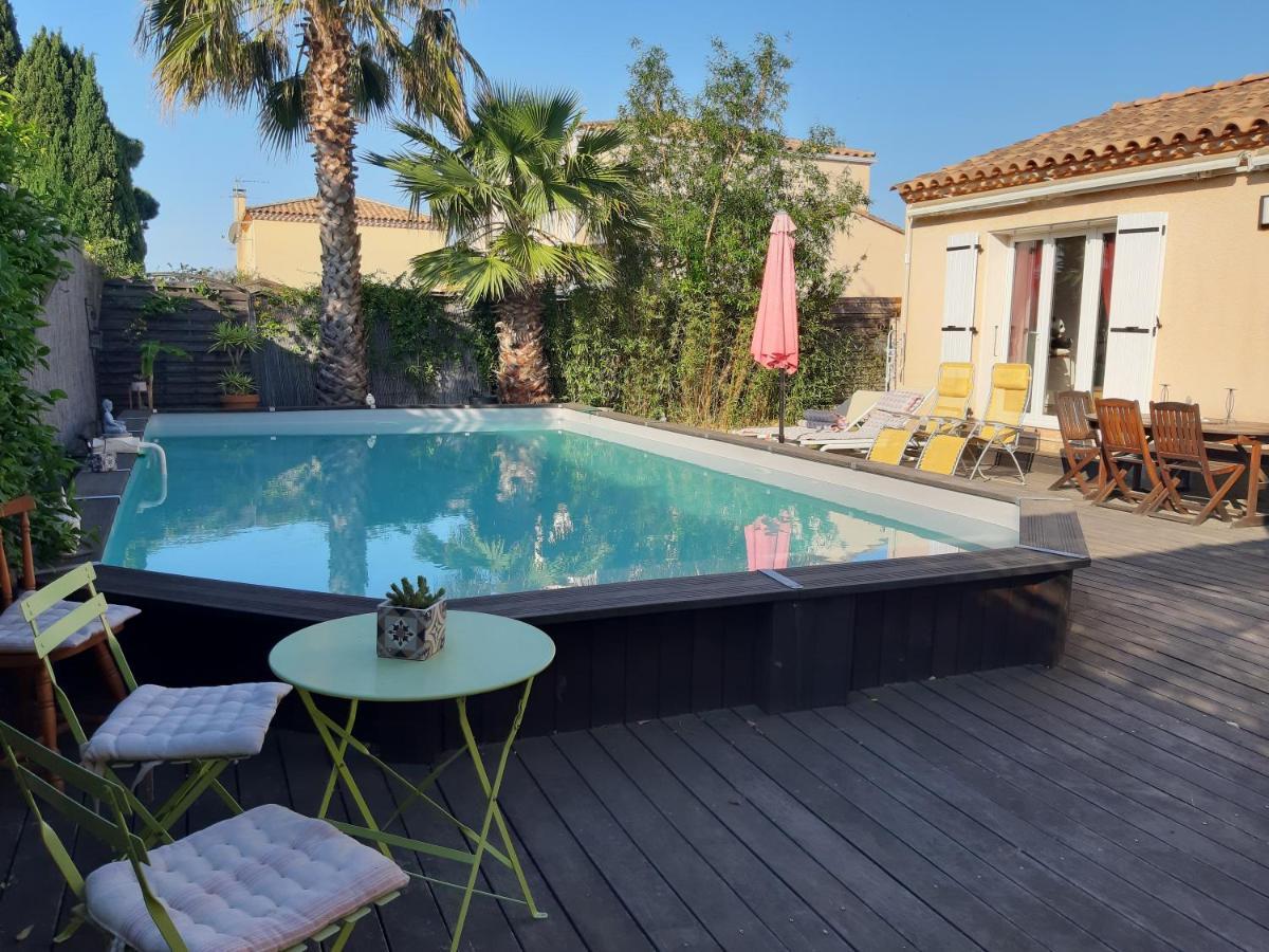 Chambres Calmes Dans Villa Perols Pret Parc Expo Arena 1Km Aeroport 3Km Gare Tgv 4Km Plages 5Km Carnon Palavas Luaran gambar